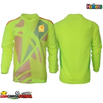 Camisa de Futebol México Goleiro Equipamento Secundário Copa America 2024 Manga Comprida